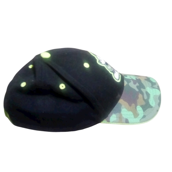 Mickey Mouse Kids Camouflage Cap - Black and Green - Picture 2 of 4
